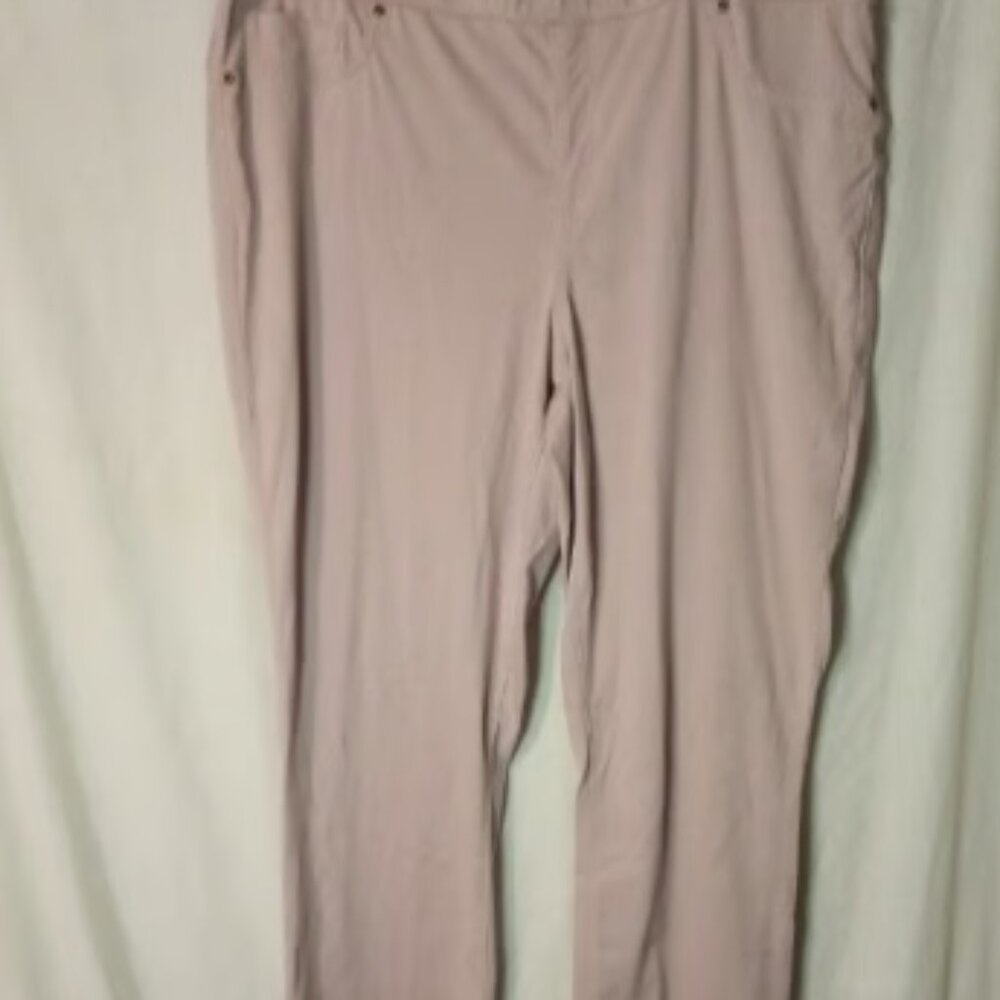 (S) Marla Wynn Woman's Pull On Pants 18w Dusty Pink